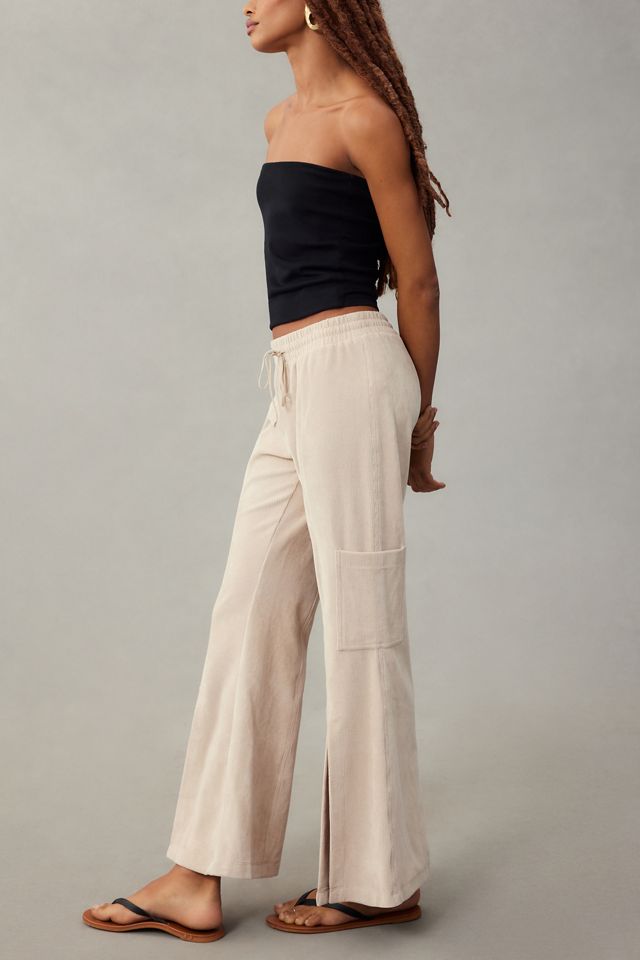 Daily Practice by Anthropologie Drawstring Flare Pants #4