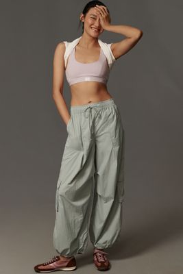 【COLOR iN ID】Daily Parachute Pants Daily Practice by Anthropologie Colorblock Parachute Pants