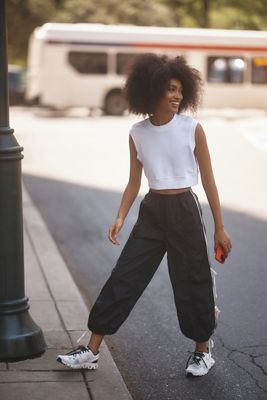 【COLOR iN ID】Daily Parachute Pants Daily Practice by Anthropologie Colorblock Parachute Pants