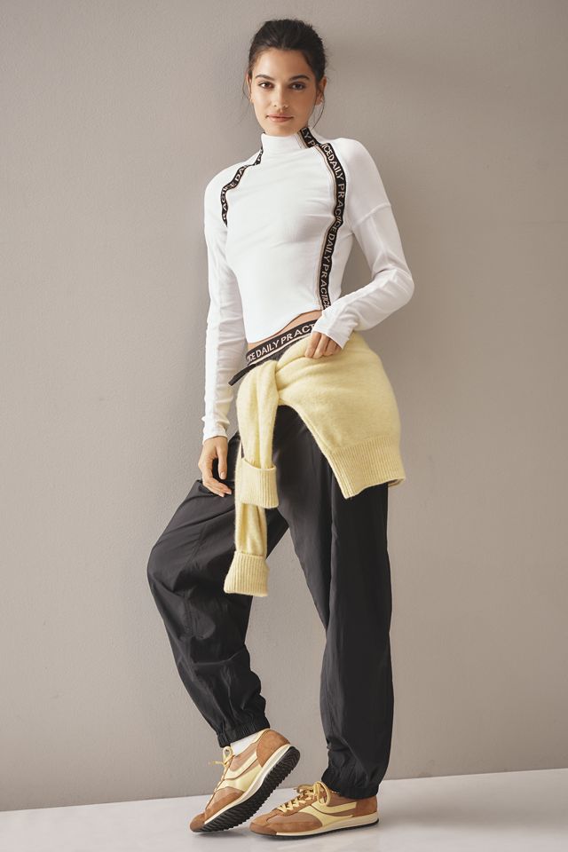 Daily Practice by Anthropologie Racer Stripe Long-Sleeve Top #2