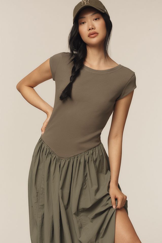Daily Practice Basque-Waist Tulip Dress #2