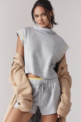 The Kacey Easy Crop Cotton-Slub Tank by Pilcro
