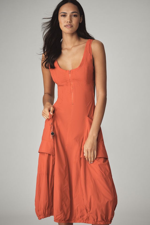 Vestido Midi de Práctica Diaria con Dobladillo de Burbuja Fastpack #3