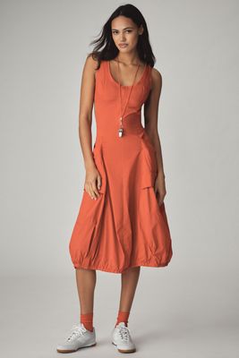 Daily Practice Fastpack Bubble-Hem Midi Dress