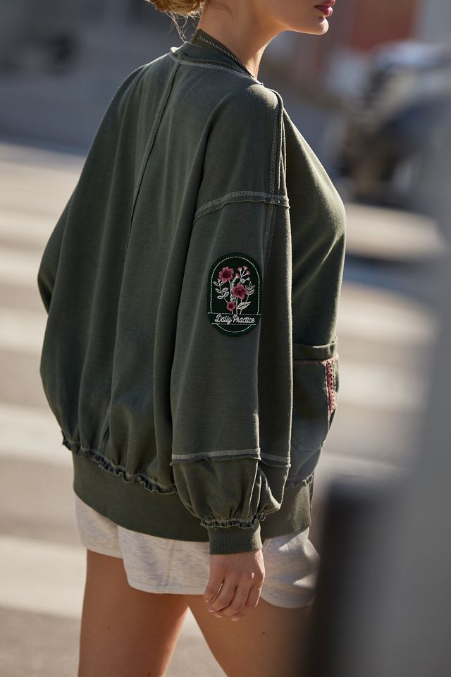 Daily Practice Park Pass Oversized Cardigan Sweatshirt #1