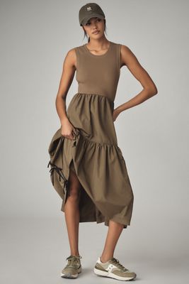 Daily Practice Fastpack Bubble-Hem Midi Dress