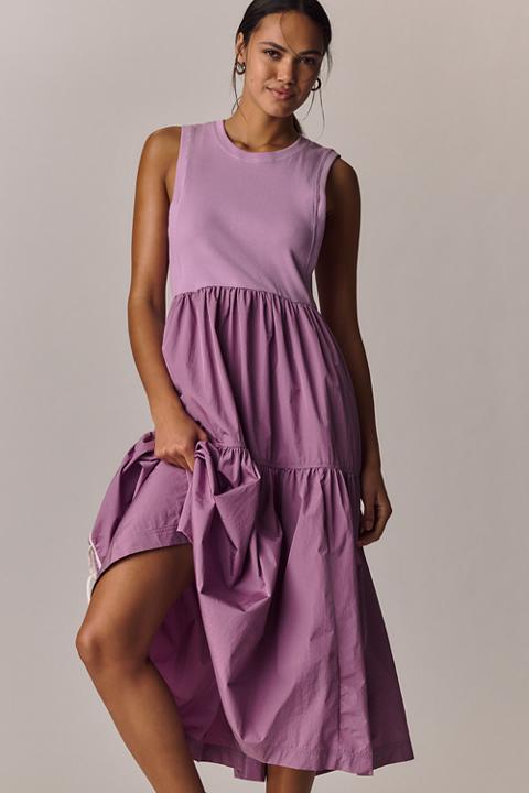 The Bowline Tiered Midi Dress by Daily Practice