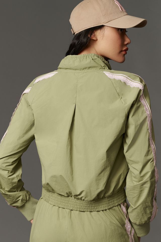 Daily Practice Lace-Trim Track Jacket #1