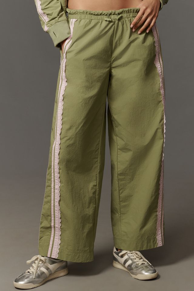 Daily Practice Lace Side-Stripe Track Pants | Anthropologie
