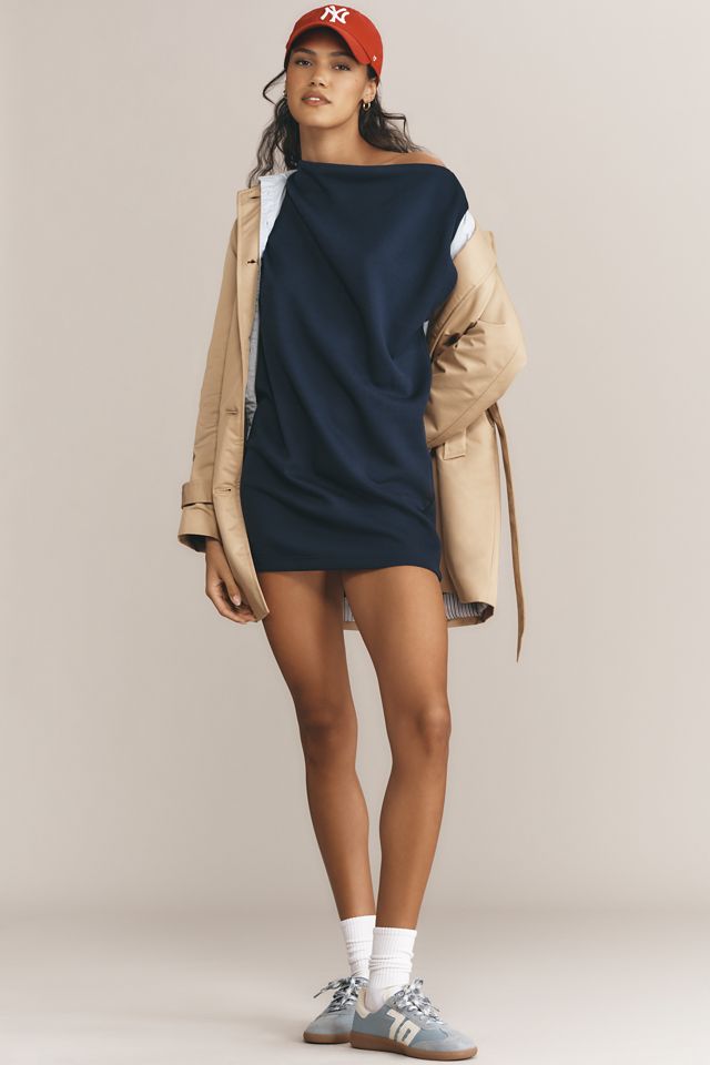 Daily Practice Off-The-Shoulder Neoprene Mini Dress #1