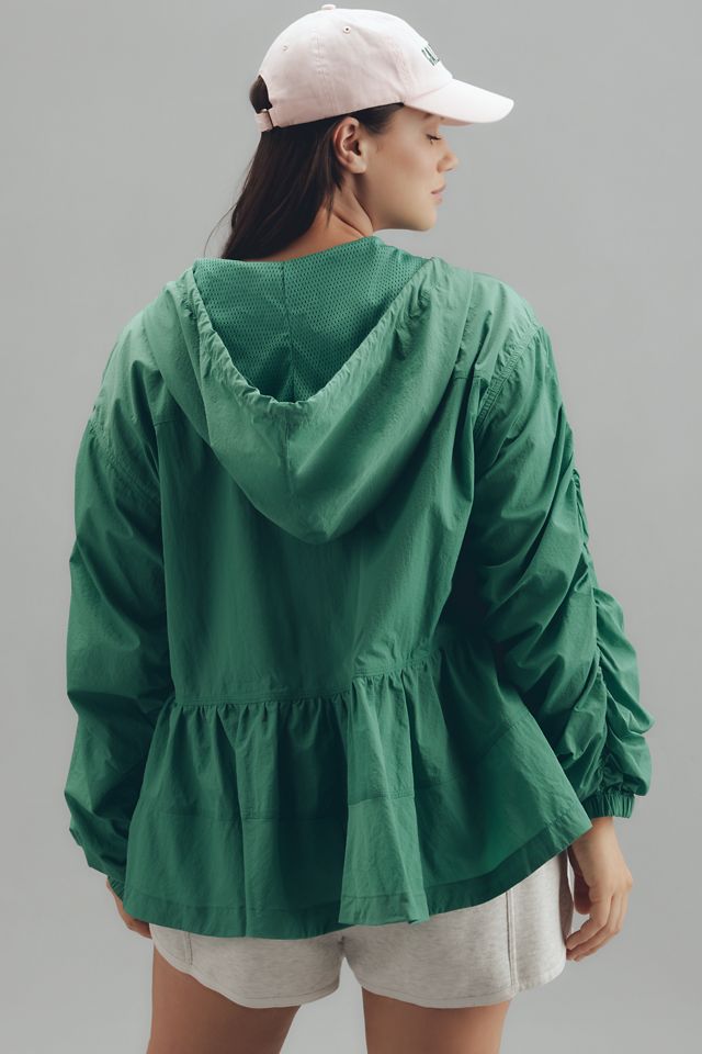 Daily Practice Freestyle Hooded Babydoll Windbreaker Jacket #6