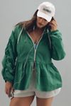 Daily Practice Freestyle Hooded Babydoll Windbreaker Jacket