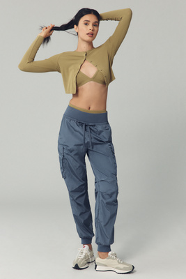 Daily Practice By Anthropologie Daily Practice Silky Cargo Pants In Gray