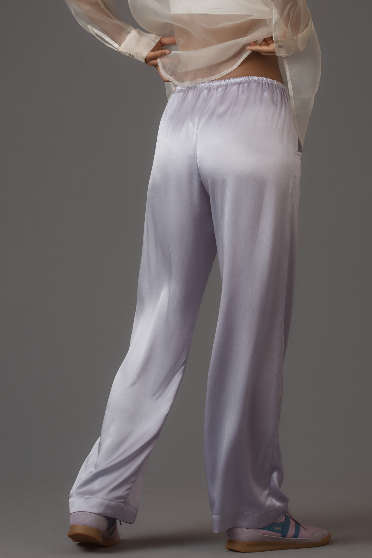 DONNI. Silk Drawstring Pants