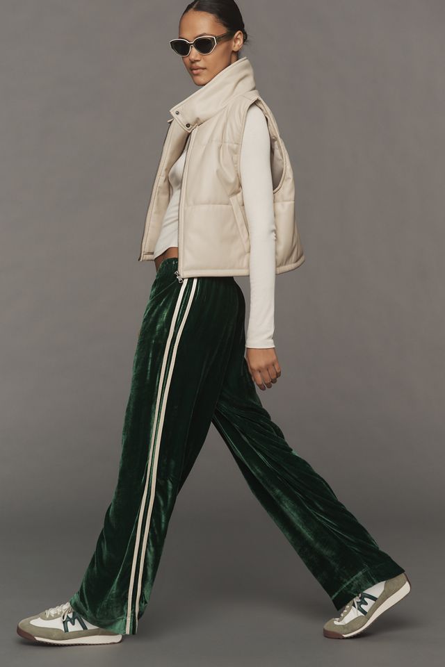 DONNI. Velvet Stripe Silk Pants #2