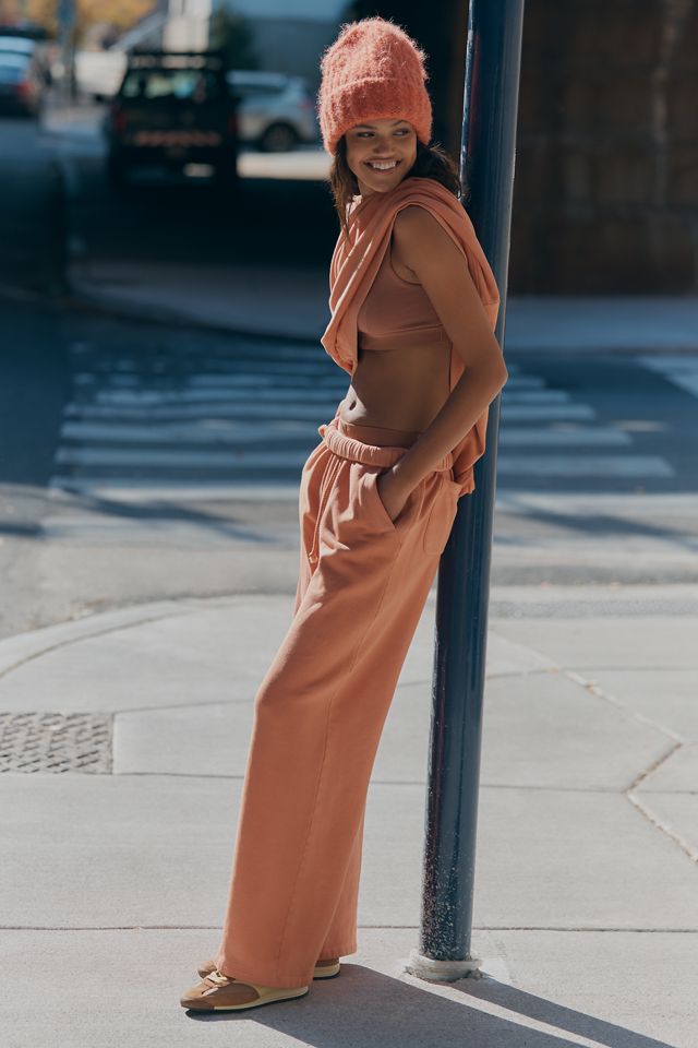 DONNI. Fleece Wide-Leg Pants #1