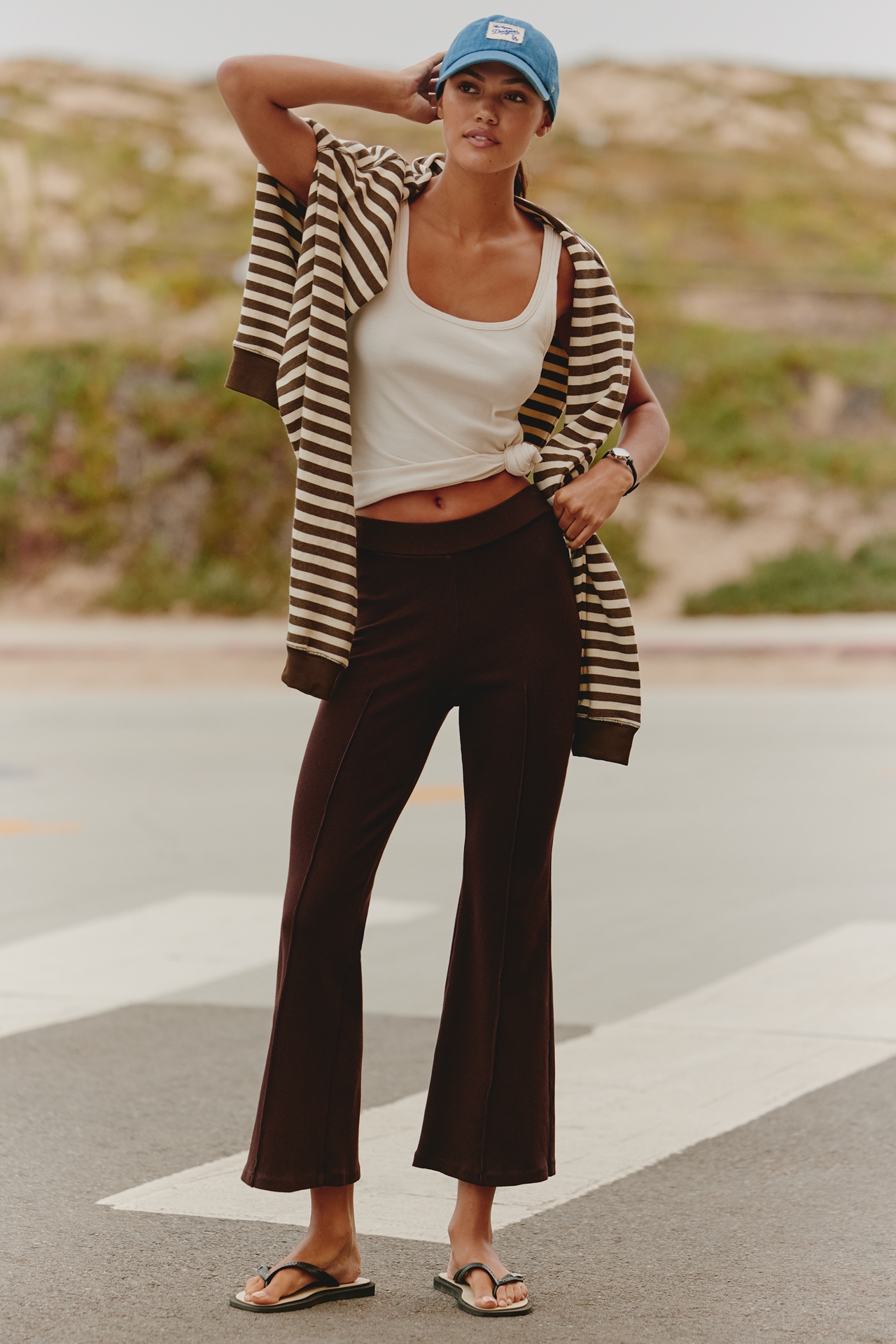 DONNI. Rib Kick-Flare Pants