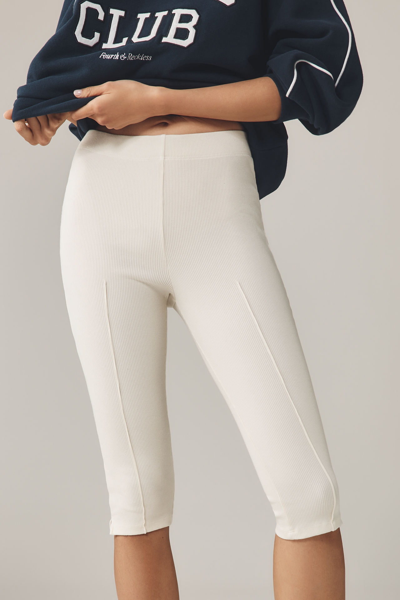 DONNI. The Rib Pedal Pusher Pants