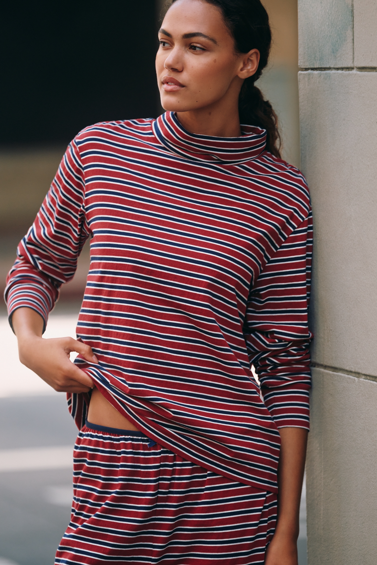 DONNI. Jersey Turtleneck Top