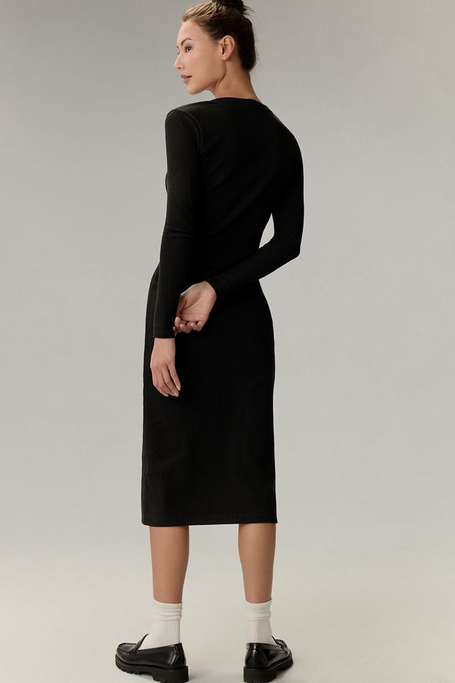 grey state mila midi dress Olivia Tailored Midi Dress with Square Neck in Sky Mist Blue with Whit main image 1