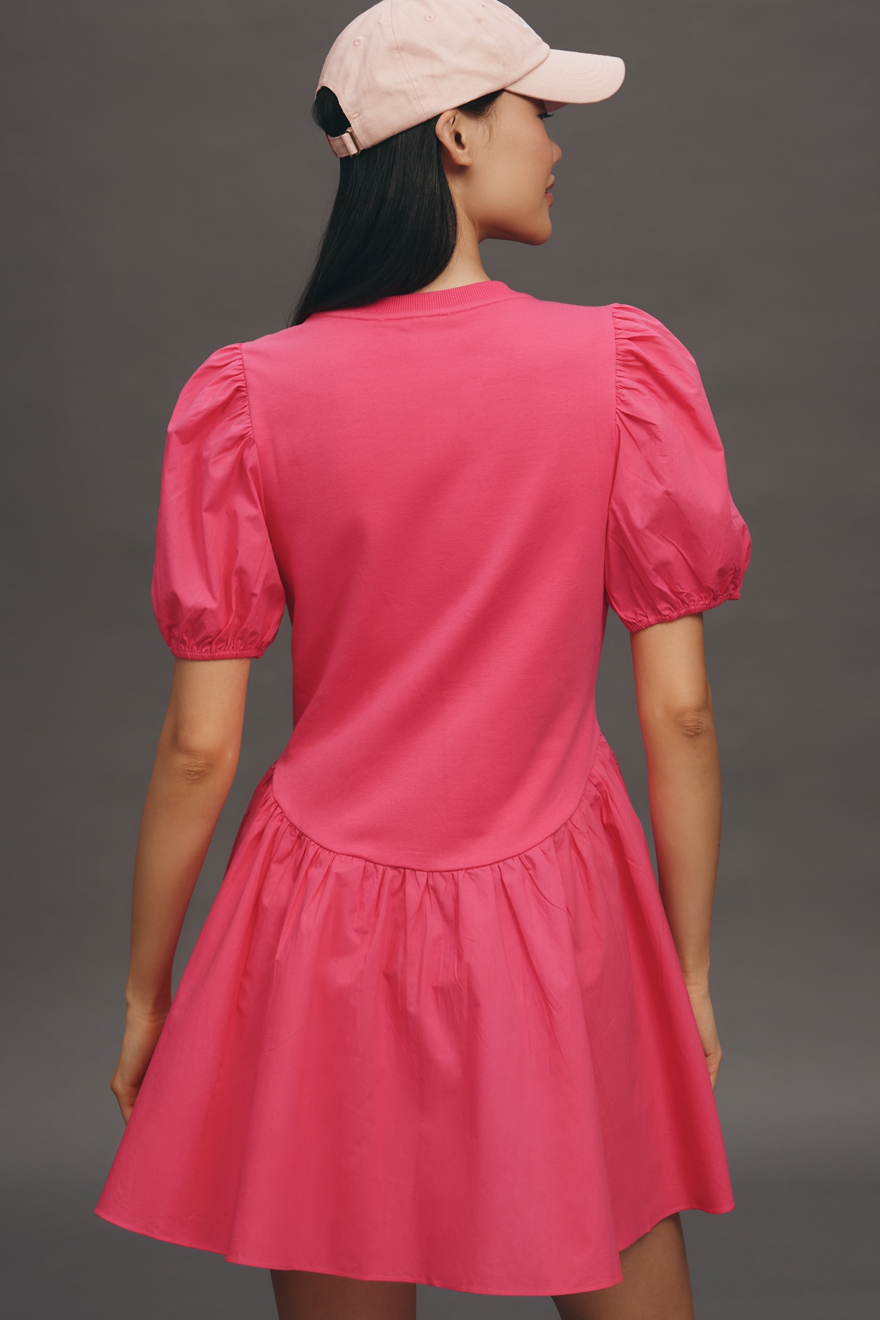 English Factory Short-Sleeve Babydoll Mini Dress