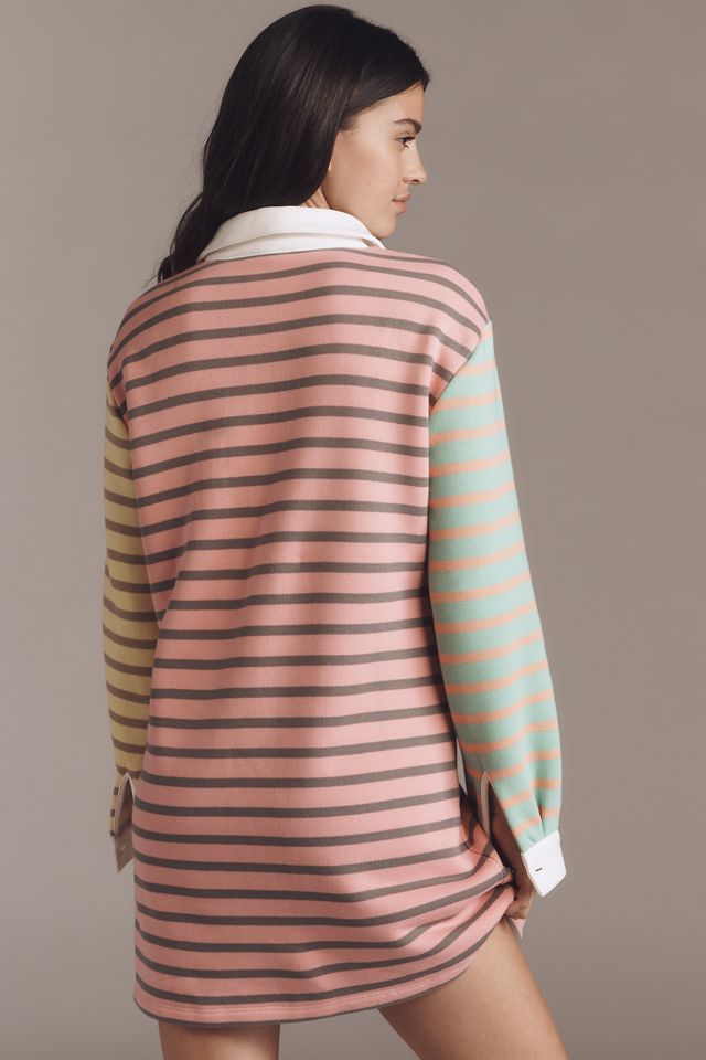 English Factory Long-Sleeve Polo Mini Dress #2