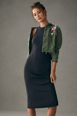 Daily Practice By Anthropologie Slim Racer Dress In Black | ModeSens