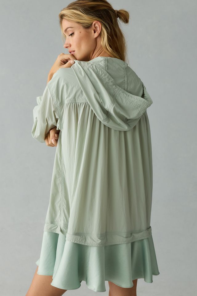 Daily Practice by Anthropologie Ruffle-Hem Half-Zip Pullover Dress #2