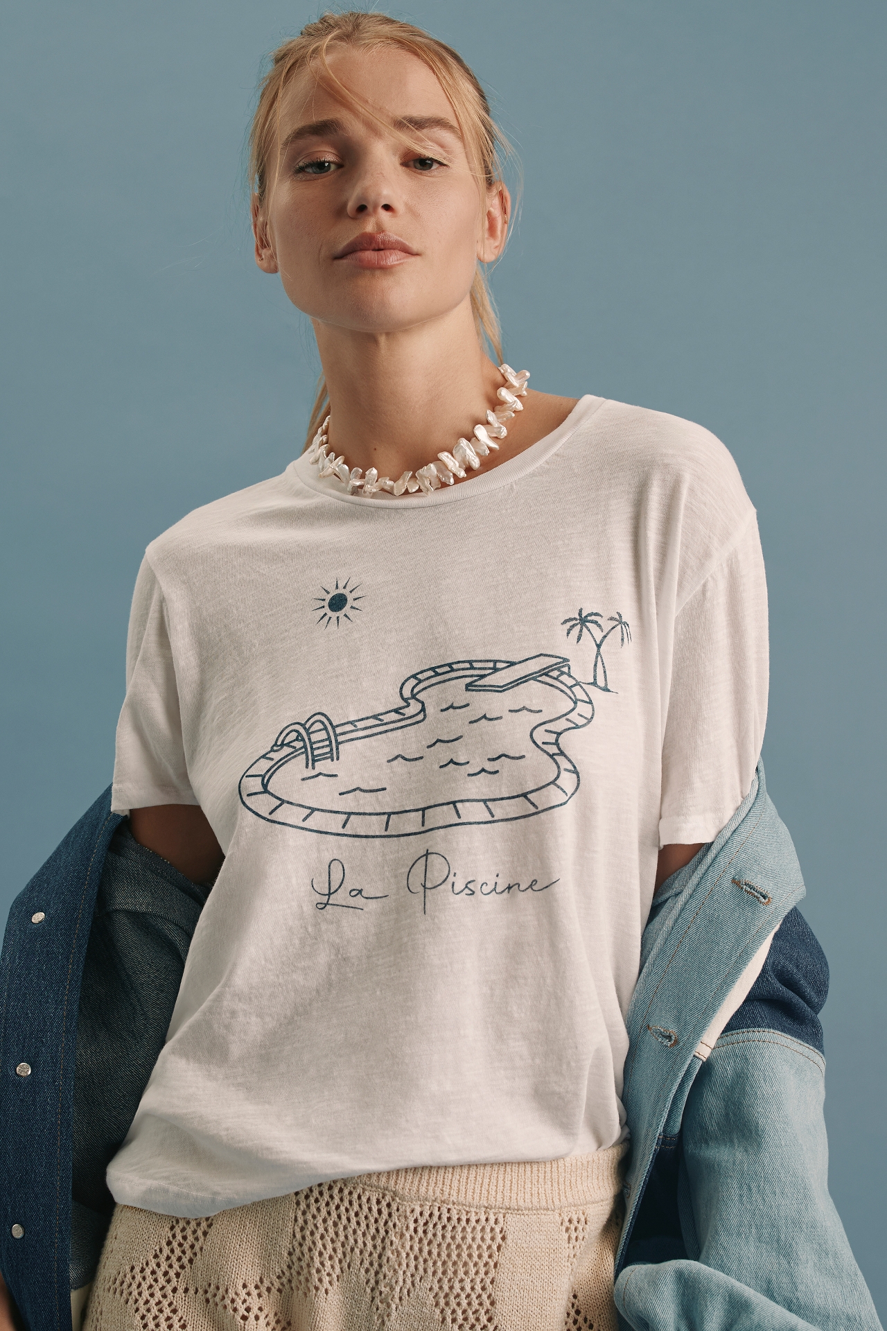 Sundry La Piscine Graphic Tee