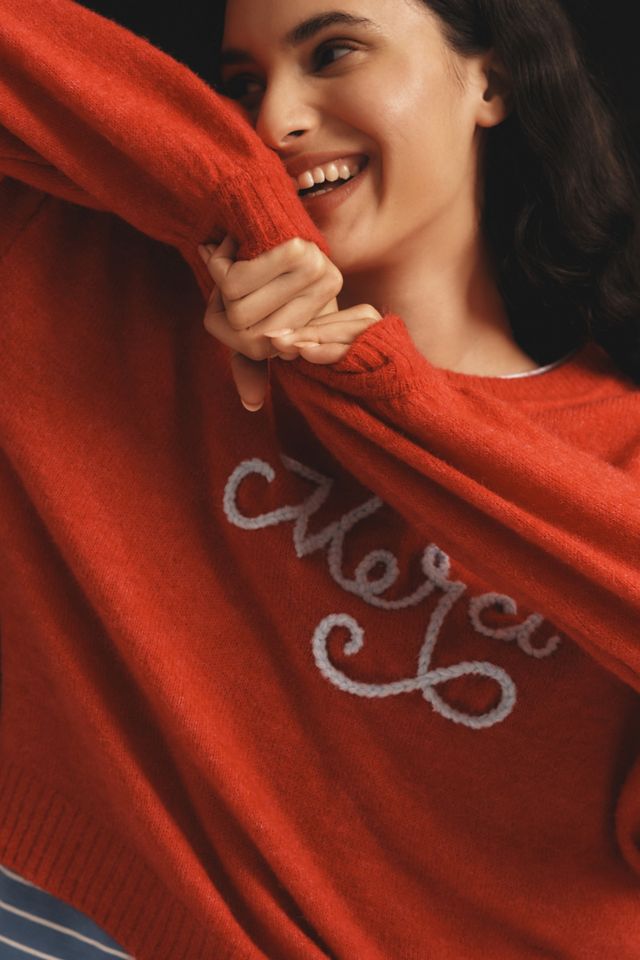 Sundry Merci Long-Sleeve Sweater | Anthropologie
