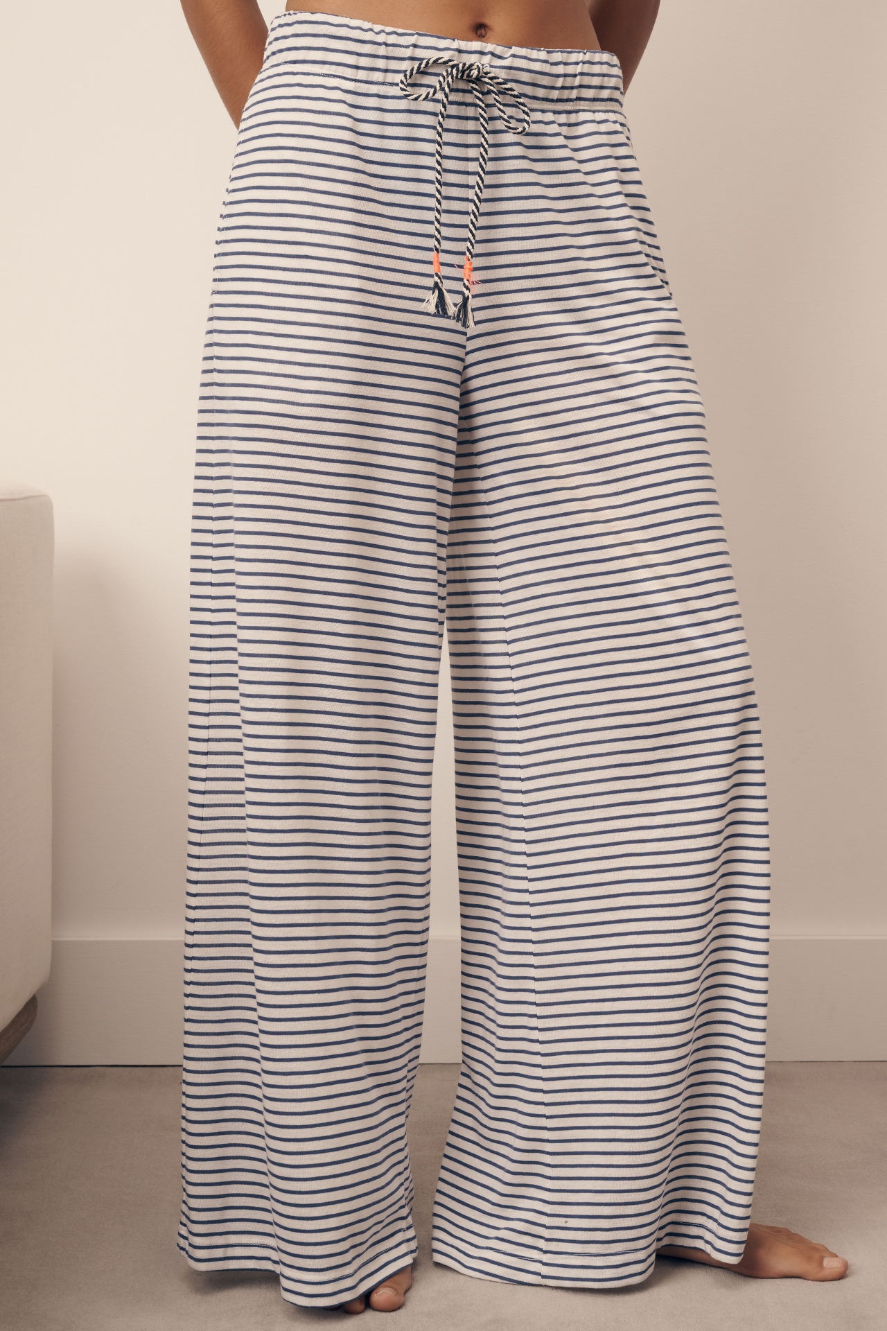 Sundry Linen Beach Wide-Leg Pants