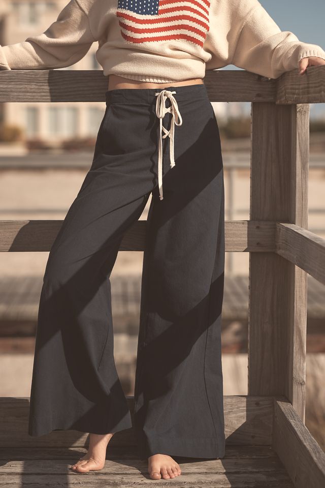 Sundry Lace-Up Wide-Leg Pants #1