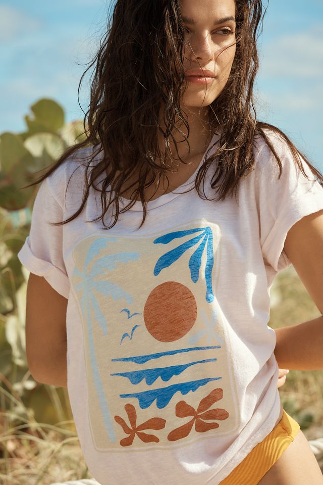 Sundry Beach Rolled-Sleeve Graphic Tee #1