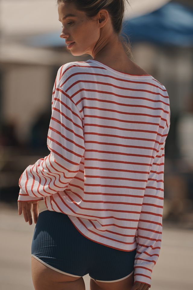 Sundry Merci Graphic Long-Sleeve Pullover Top #2