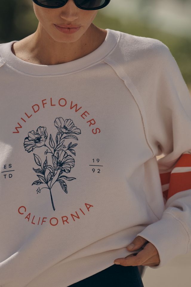 Sundry Wildflowers Graphic Raglan Sweatshirt #1