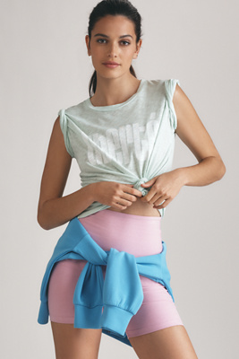 Sundry Liberté Crew-neck Boxy Graphic Tee In Blue