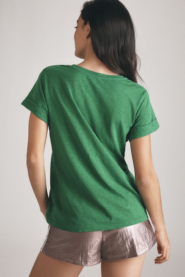 Sundry Rolled-Sleeve Bonjour Graphic Tee #1