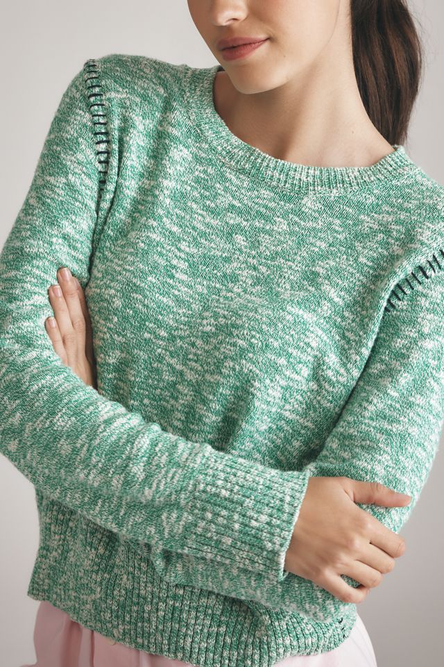 Sundry Baseball-Stitch Crew-Neck Sweater #3