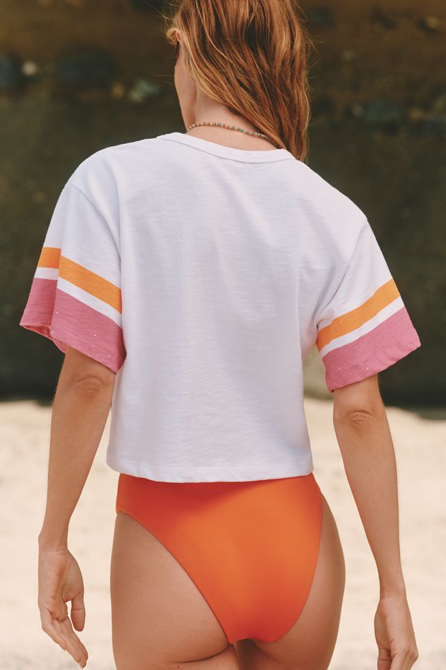 Sundry Boxy Crop Graphic Tee #1