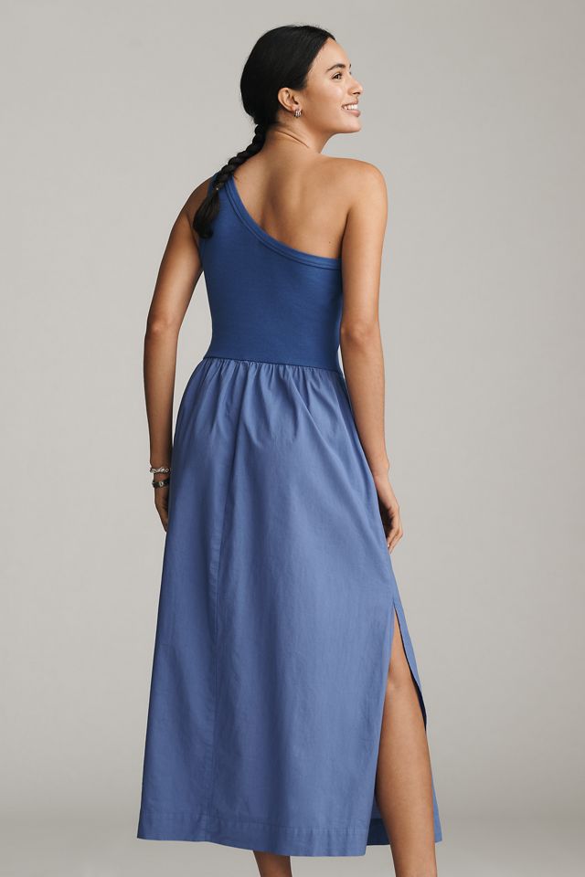 Sundry One-Shoulder Twofer Midi Dress #1