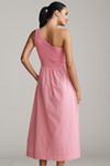 Sundry One-Shoulder Twofer Midi Dress