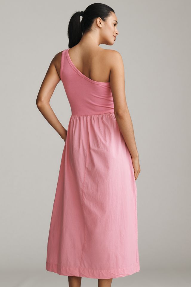 Sundry One-Shoulder Twofer Midi Dress #3