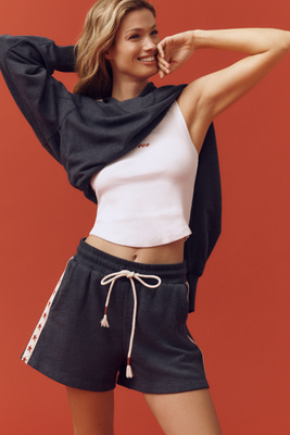 Sundry Vintage Terry Drawstring Track Shorts