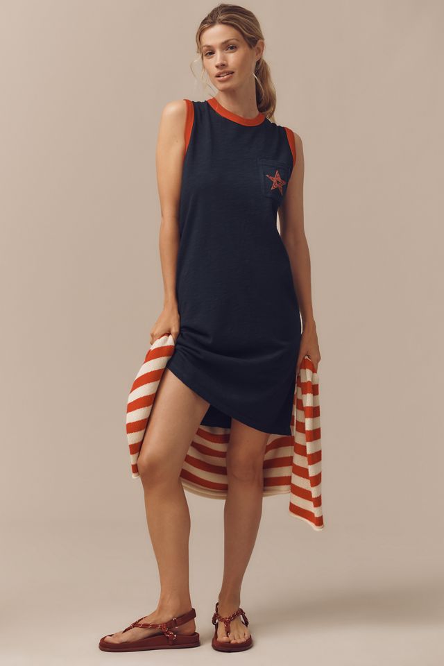 Sundry Jersey Graphic Midi Tank Dress #3
