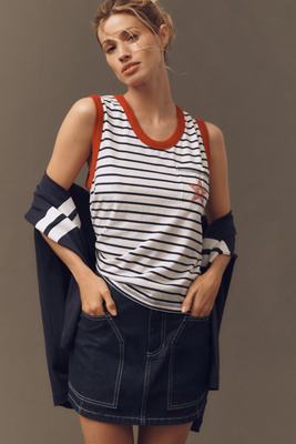 Stripe Pocket Tank Top