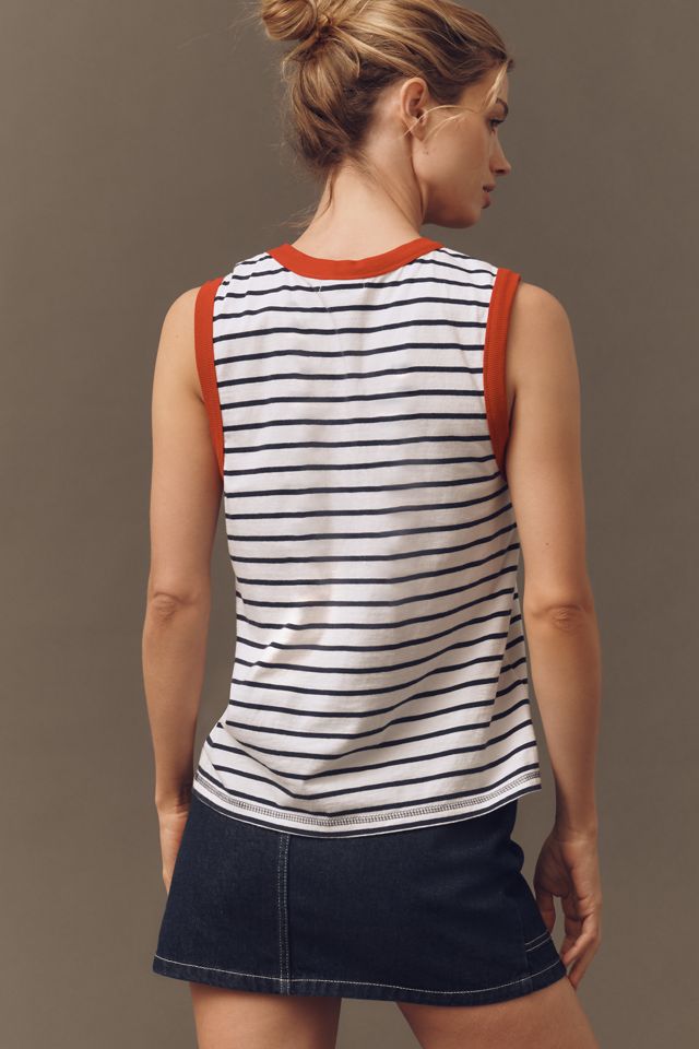 Sundry Stripe Pocket Tank Top #2