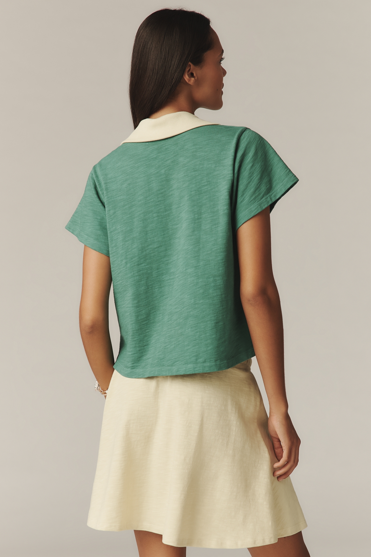 Sundry Lace-Up Polo Shirt