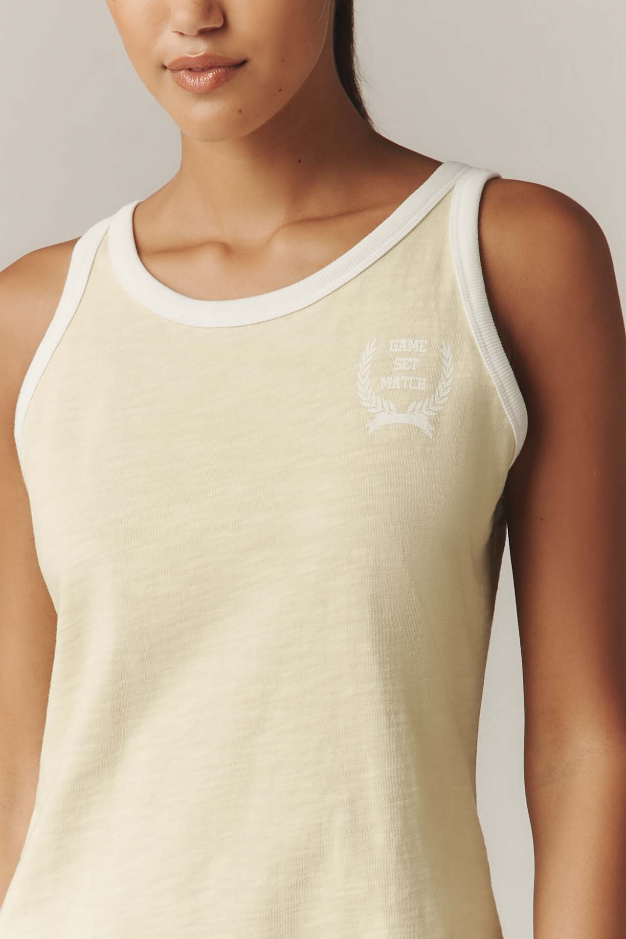 Sundry Racer Cotton Mini Dress
