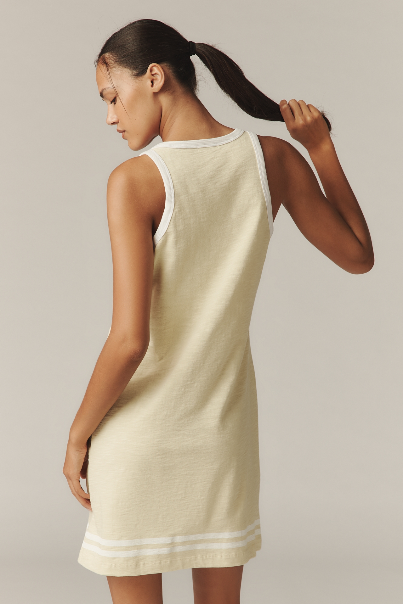 Sundry Racer Cotton Mini Dress