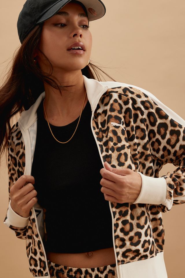 PUMA T7 Leopard Kurze Track Jacke #5